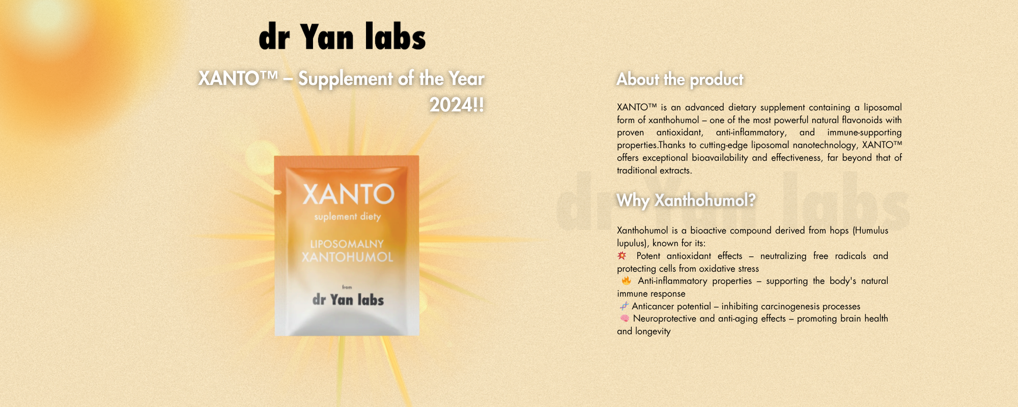 XANTO™ – Supplement of the Year 2024!